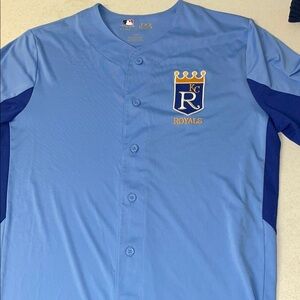 MLB Genuine Merchandise Royals Light Blue Jersey L